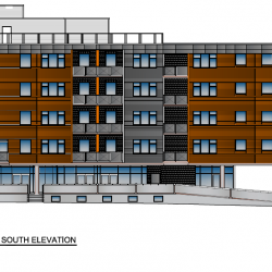 Commercial page South Elevation of the Upside